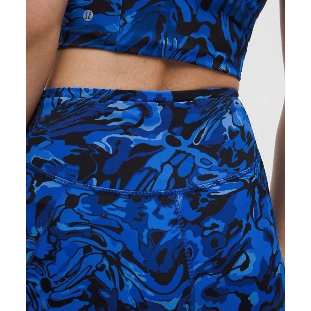 NWT Lululemon Size 8 Fast & Free HR Short 6” *Pockets Galactic Cobalt Blue - Picture 8 of 16